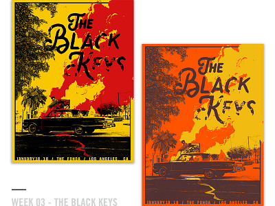 52 Random Gig Posters - Week 3 black keys concert design electric gig poster guitar music poster rock n roll