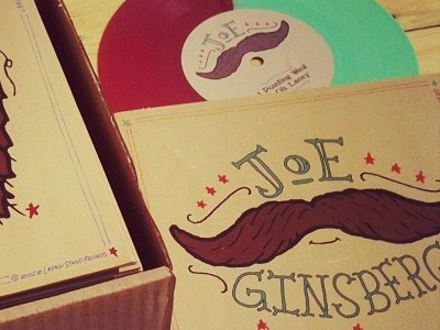 Joe Ginsberg/Jon Gaunt Album Split acoustic album album art illustration illustrator music record vinyl