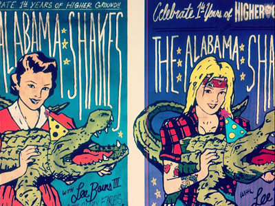 The Alabama Shakes Gig Poster alabama shakes blues gig poster illustration illustrator music pen pencil photoshop rock soul southern