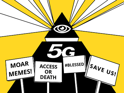 5G Conspiracy 3d illustration internet