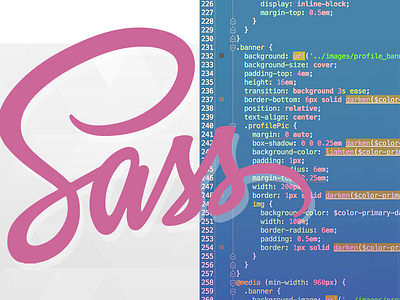 SASS Blog Header code css ide sass