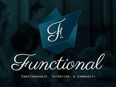 Functional brand community craftsmanship functional logo signature