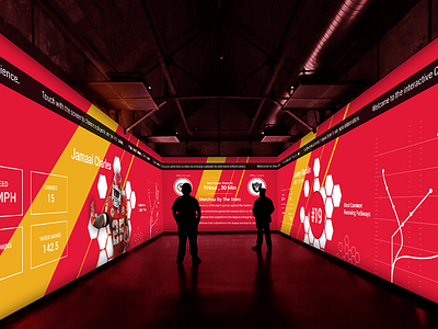 Immersive Football Experience - Physical Space Concept chiefs data visualization fan experience football immersive kansas city nfl physical space