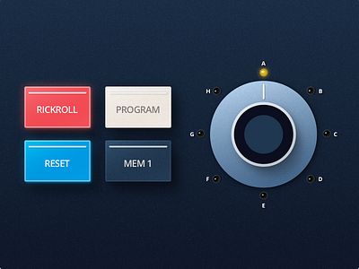 Atomic-Age Physical Button Exploration