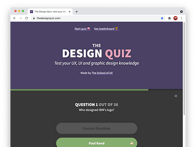 The Design Quiz — test your UX, UI & graphic design knowledge design quiz ui ui design ui quiz user experience user interface ux ux design ux quiz web design