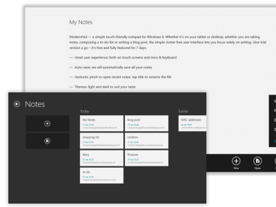 ModernPad app for Windows 8 app metro modern ui verysoftware windows 8