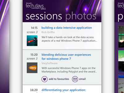 Microsoft TechDays Windows Phone app design app metro modern verysoftware windows phone