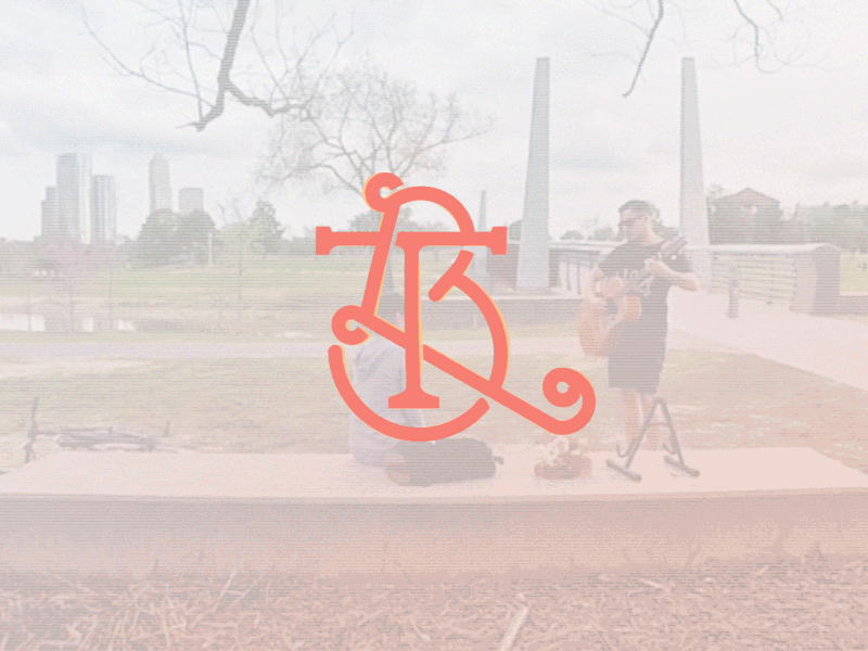 Tim & Brittney marriage monogram typography