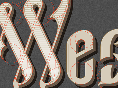 western culture illustrator type typography vector