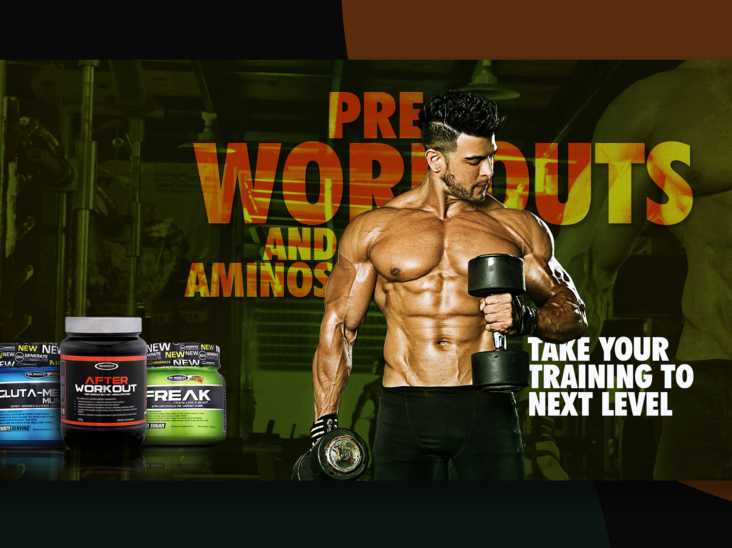 Big Muscle Nutrition03 by Chandrakant Sawant on Dribbble