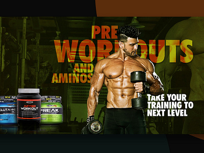 Big Muscle Nutrition03 design graphics fitness app web banner