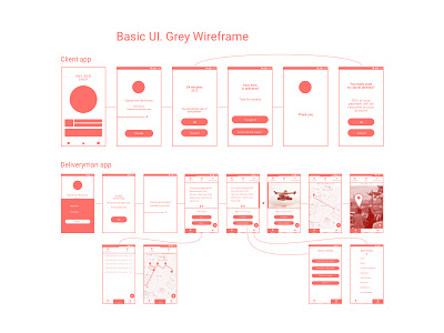 Optimum Delivery Grey wireframe grey wireframe