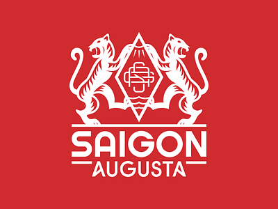 Saigon Augusta branding design logo logodesign logotype saigon saigon augusta sga typehip typography vietnam