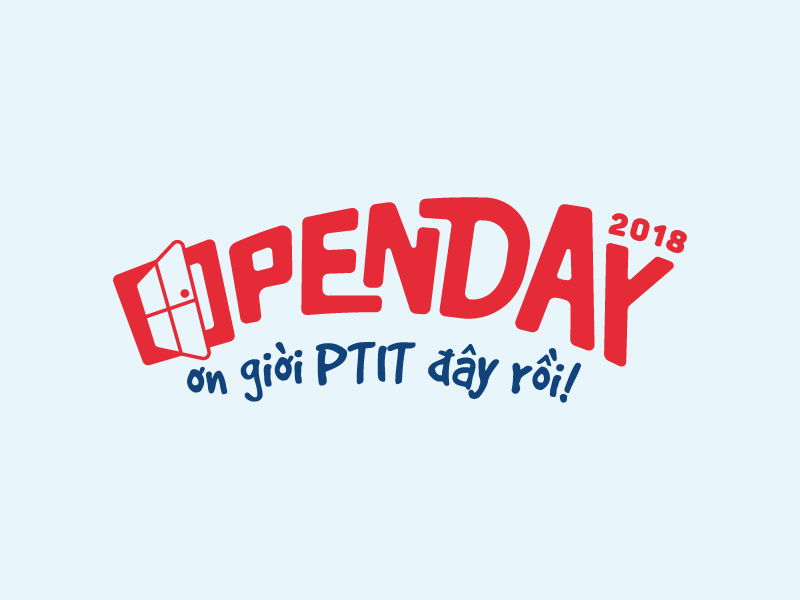 Openday PTIT 2018 typography lettering logo type logotype 2018 ptit openday