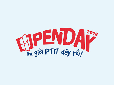 Openday PTIT 2018 2018 lettering logo logotype openday ptit type typography