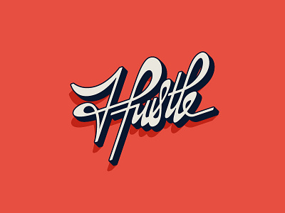Hustle Lettering #2 customtype design hustle illustration lettering logotype type typography
