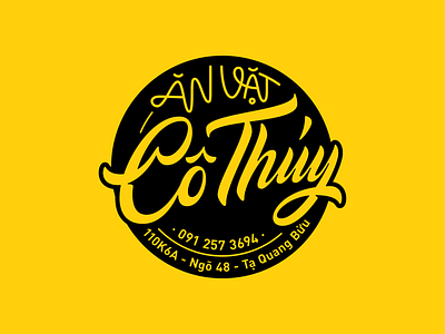 Ăn vặt Cô Thúy branding customtype design graphic lettering logo logo design logotype type typehip typography typovn vietnam