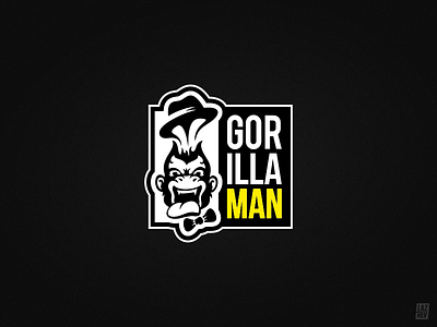 GorillaMan agency brand design graphic identity la7rev logo mark michaellazarev monogram studio symbol