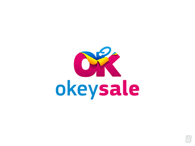 Okey Sale brand design identety la7rev logo michaellazarev ok okey sale symbol