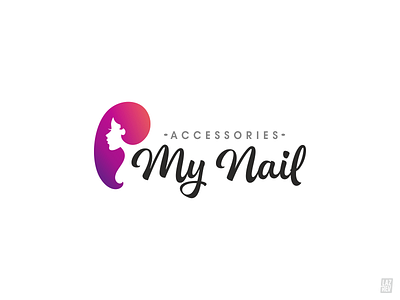 My Nail accessories brand design identity la7rev logo manicure michaellazarev nail product symbol