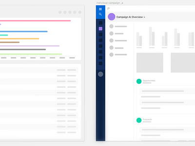 Campaign comparisons mockups mockup saas app ui ux