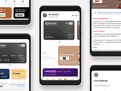 Times Card Companion App design fintech app times card timescard ui ux