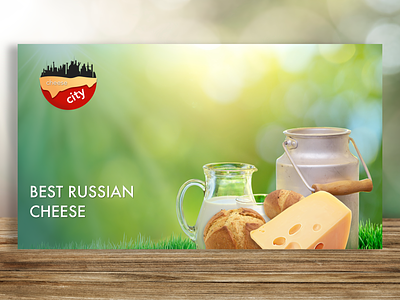 Add for the cheese company app banner ad branding cheese design logo sketchapp