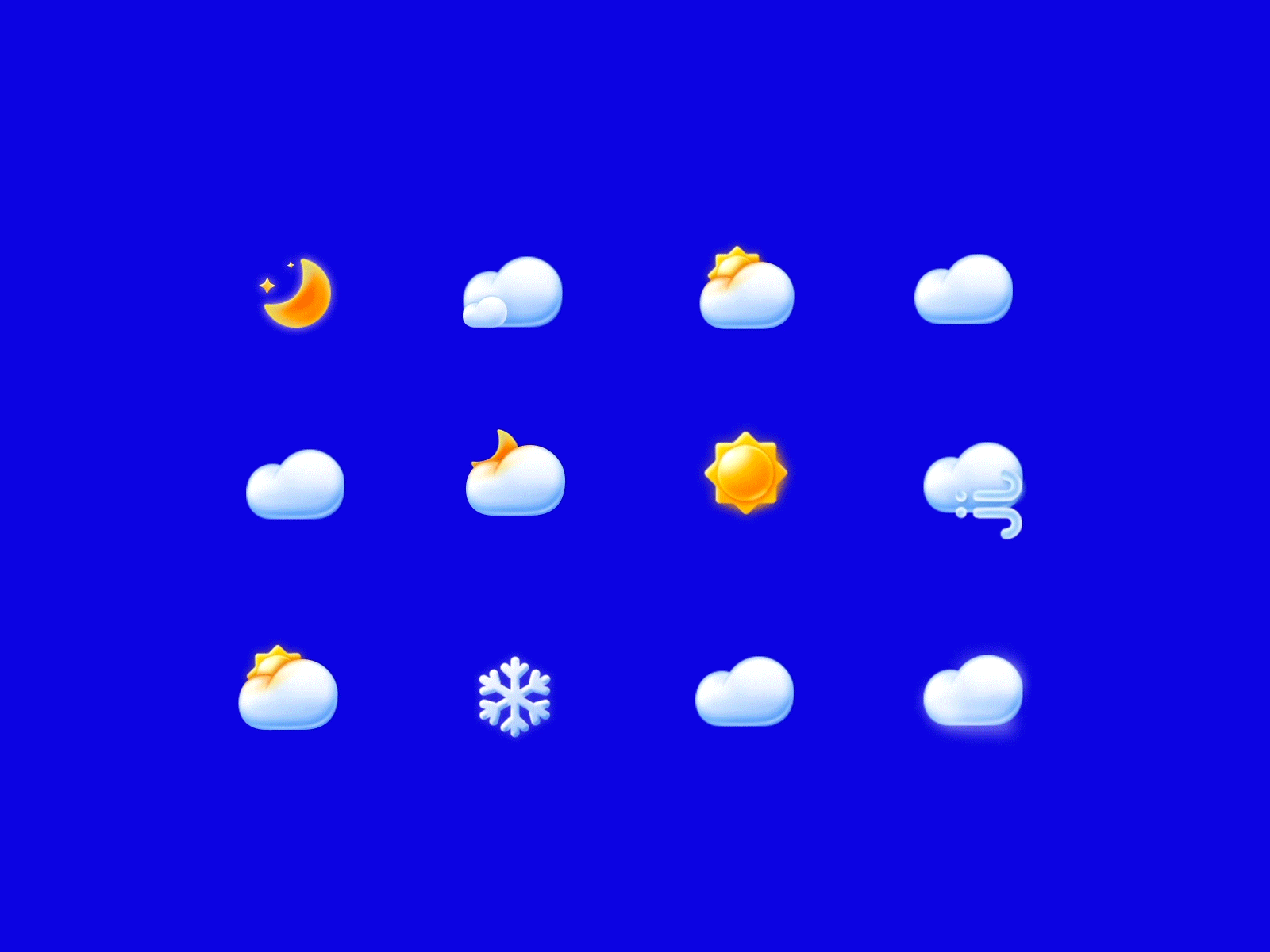 Weather icon animation ae animation gif icon