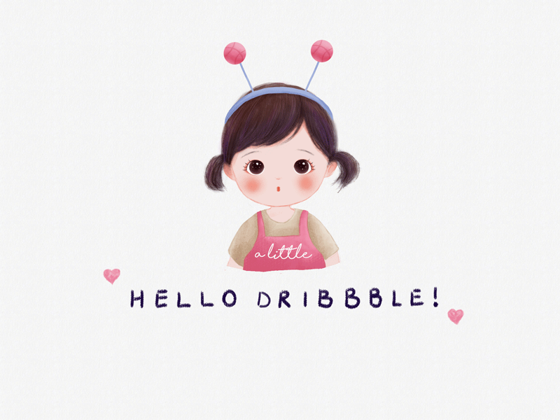 Hello Dribbble! debut debuts gif illustration