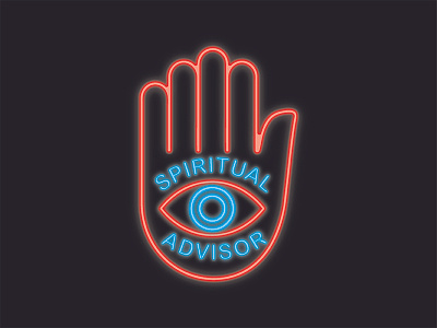 SPIRITUAL ADVISOR illustration movie spiritualadvisor strangerthings vector