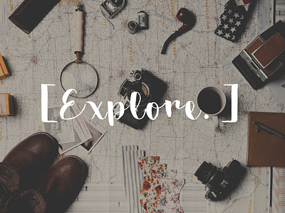 Explore typo adventure app dribbble explore illustration photography typography web