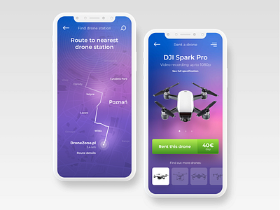 Rent a drone app app application book concept app dailyui design digital drone rent ui ux