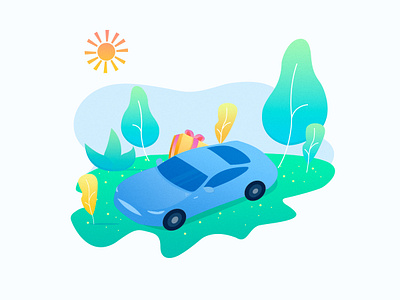 Car illustration ui 动画 图标 应用 插图 设计