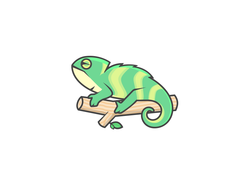 Chameleon by wu on Dribbble