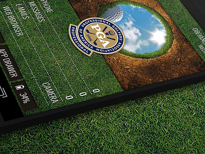 PGA Themer design android golf grass interface pga themer