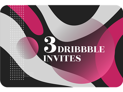 3 dribbble invites