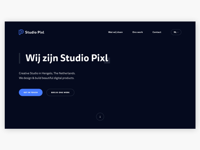 🖥️ Studio Pixl Website creative agency creative logo uxdesign uidesign app typography ios clean website web design photoshop sketch ux ui design