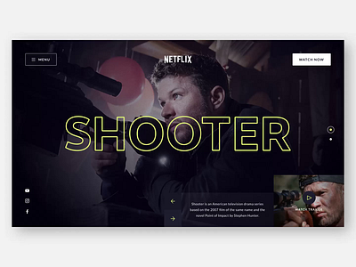 📺 Netflix Concept Page Animation clean concept concept design design hero header landing page logo netflix sketch typography ui uidesign ux uxdesign video web design website