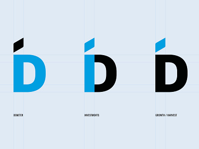 Demeter Investment branding concept design finance business logo logotype