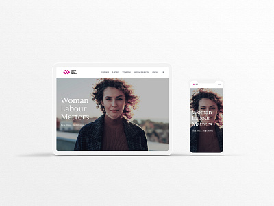 Woman Labour Matters - Website branding design squarespace uiux webdesign women empowerment