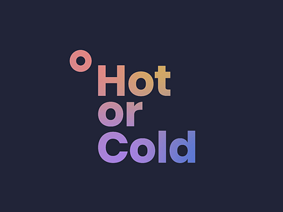 Hot or Cold after effects animation animation 2d branding flow gradients logo logo animation motion graphics