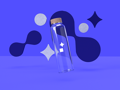 Gadgets – bottle 3d adobe dimension branding gadgets
