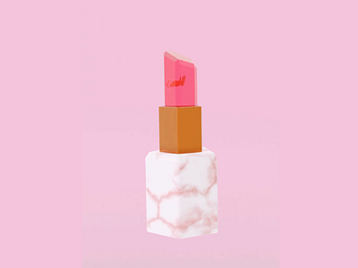 Lipstick 💄 - Detail 3d 3d animation after effects animation blender design motion graphics pink
