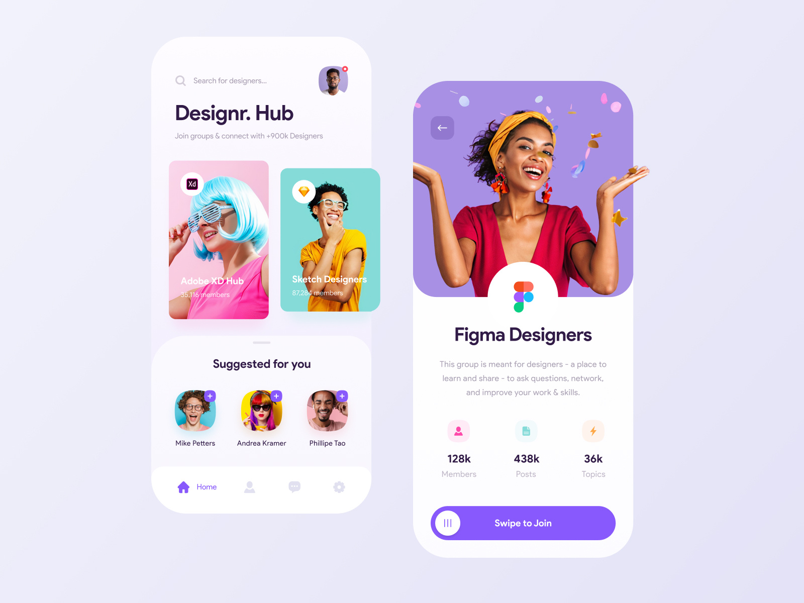 Designr. Hub by Victor Niculici on Dribbble