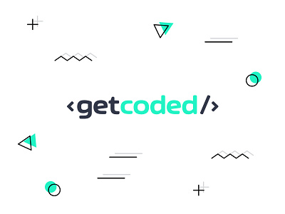 Getcoded Logo brand branding fresh identity illustrator logo logodesign logotype mark