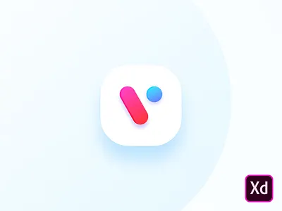 Dailyui #005 - App icon 100daychallenge app app icon app icon design artwork clean colors concept dailyui design fresh icon letter v logo minimal mobile monogram shapes ui uidesign