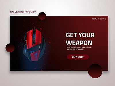 Daily UI Challenge #003 Landing Page