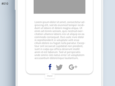 Daily UI Challenge #010 Social Media Share