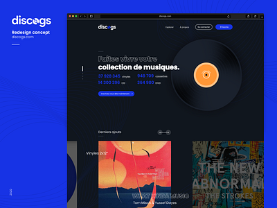 Discogs 💿 Redesign Concept app branding challenge design interface logo music ui ux web webdesign website