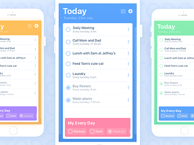 Daily UI #42 - ToDo List ✔️ 42 app daily ui design list menu mobile mockup schedule task todo todo list ui ux webdesign